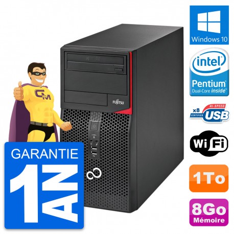 PC Tour Fujitsu Esprimo P520 Intel G3220 RAM 8Go Disque Dur 1To Windows 10 Wifi