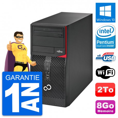 PC Tour Fujitsu Esprimo P520 Intel G3220 RAM 8Go Disque Dur 2To Windows 10 Wifi