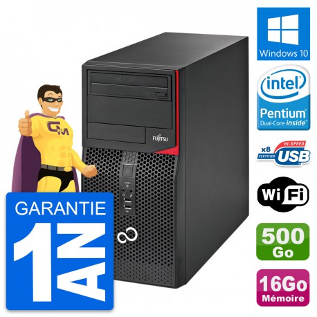 PC Tour Fujitsu Esprimo P520 Intel G3220 RAM 16Go Disque 500Go Windows 10 Wifi