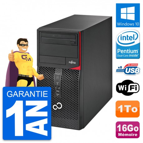 PC Tour Fujitsu Esprimo P520 Intel G3220 RAM 16Go Disque Dur 1To Windows 10 Wifi