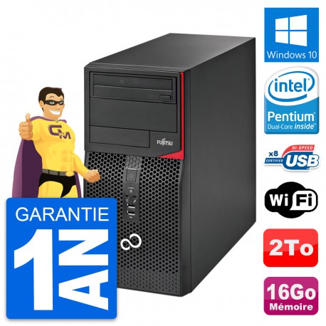 PC Tour Fujitsu Esprimo P520 Intel G3220 RAM 16Go Disque Dur 2To Windows 10 Wifi