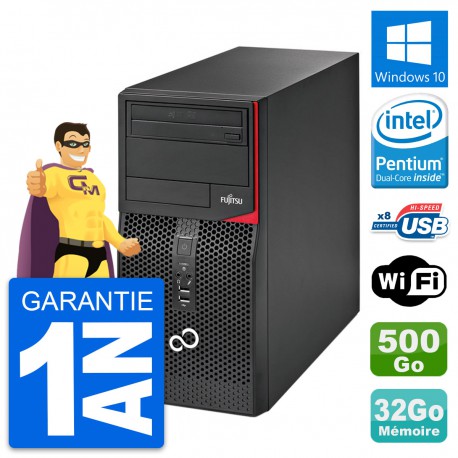 PC Tour Fujitsu Esprimo P520 Intel G3220 RAM 32Go Disque 500Go Windows 10 Wifi