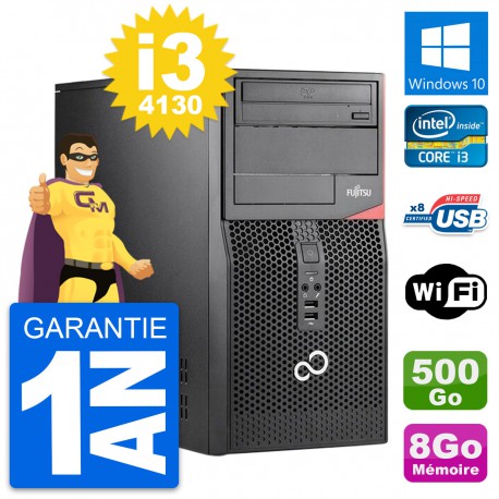 PC Tour Fujitsu Esprimo P520 Intel i3-4130 RAM 8Go Disque 500Go Windows 10 Wifi