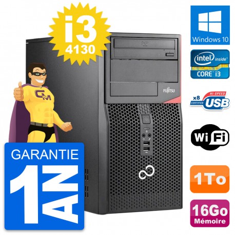 PC Tour Fujitsu Esprimo P520 Intel i3-4130 RAM 16Go Disque 1To Windows 10 Wifi