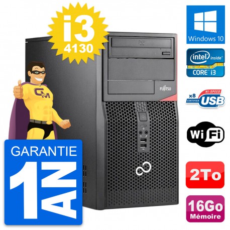 PC Tour Fujitsu Esprimo P520 Intel i3-4130 RAM 16Go Disque 2To Windows 10 Wifi