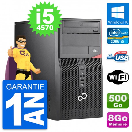 PC Tour Fujitsu Esprimo P520 Intel i5-4570 RAM 8Go Disque 500Go Windows 10 Wifi