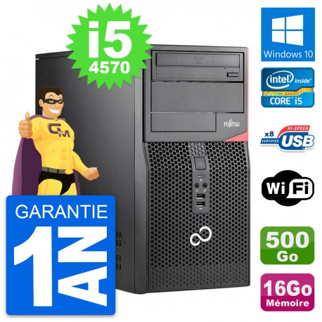 PC Tour Fujitsu Esprimo P520 Intel i5-4570 RAM 16Go Disque 500Go Windows 10 Wifi