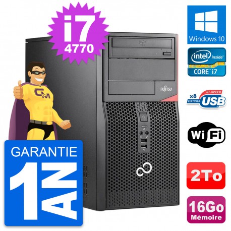 PC Tour Fujitsu Esprimo P520 Intel i7-4770 RAM 16Go Disque 2To Windows 10 Wifi