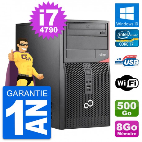PC Tour Fujitsu Esprimo P520 Intel i7-4790 RAM 8Go Disque 500Go Windows 10 Wifi