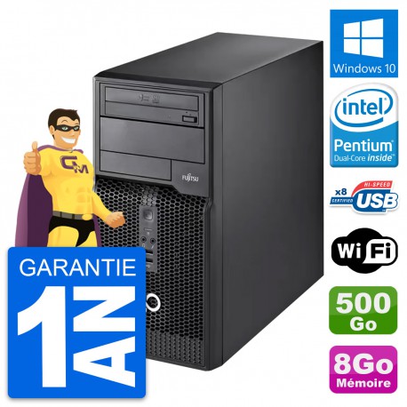 PC Tour Fujitsu Esprimo P510 MT Intel G2020 RAM 8Go Disque 500Go Windows 10 Wifi
