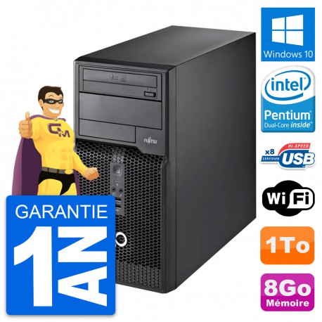 PC Tour Fujitsu Esprimo P510 Intel G2020 RAM 8Go Disque Dur 1To Windows 10 Wifi