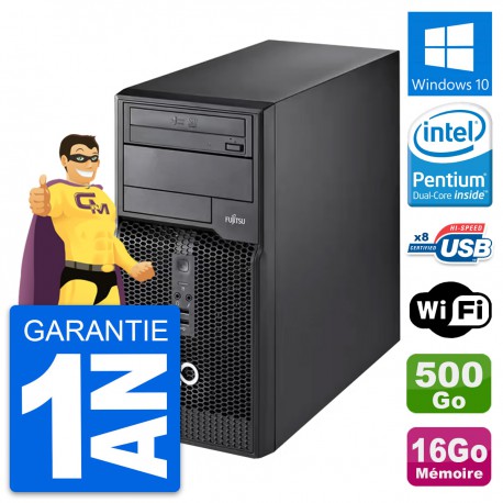PC Tour Fujitsu Esprimo P510 MT G2020 RAM 16Go Disque Dur 500Go Windows 10 Wifi