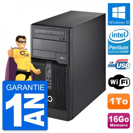 PC Tour Fujitsu Esprimo P510 MT Intel G2020 RAM 16Go Disque 1To Windows 10 Wifi