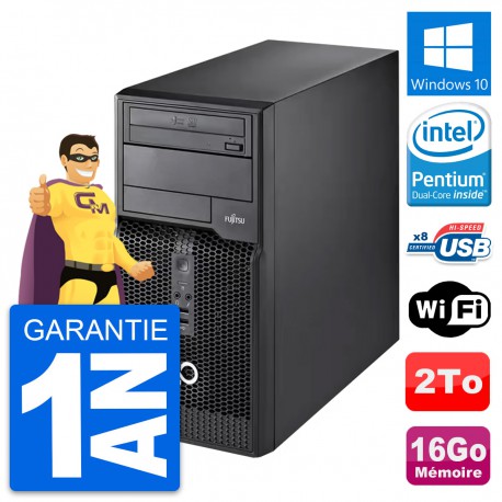 PC Tour Fujitsu Esprimo P510 MT Intel G2020 RAM 16Go Disque 2To Windows 10 Wifi