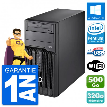 PC Tour Fujitsu Esprimo P510 MT G2020 RAM 32Go Disque Dur 500Go Windows 10 Wifi