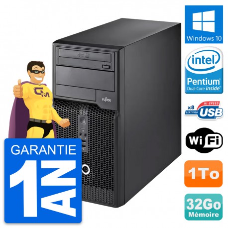 PC Tour Fujitsu Esprimo P510 MT Intel G2020 RAM 32Go Disque 1To Windows 10 Wifi