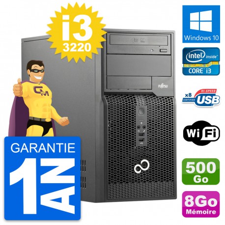 PC Tour Fujitsu Esprimo P510 Intel i3-3220 RAM 8Go Disque 500Go Windows 10 Wifi