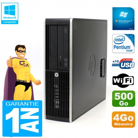 PC HP Compaq Pro 6200 SFF Intel G840 RAM 4Go 500 Go Graveur DVD Wifi W7