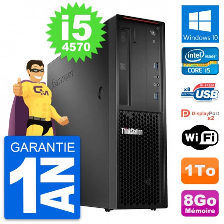 PC Lenovo ThinkStation P300 SFF Intel i5-4570 RAM 8Go Disque 1To Windows 10 Wifi