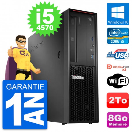 PC Lenovo ThinkStation P300 SFF Intel i5-4570 RAM 8Go Disque 2To Windows 10 Wifi
