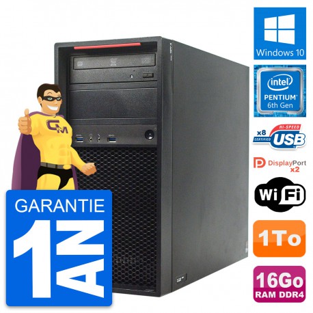 PC Tour Lenovo ThinkStation P310 Intel G4400 RAM 16Go Disque 1To Windows 10 Wifi