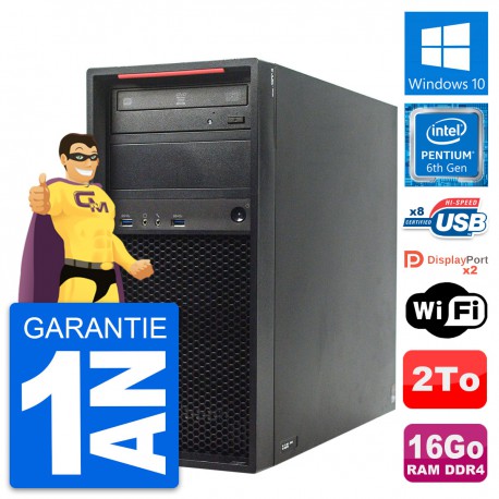 PC Tour Lenovo ThinkStation P310 Intel G4400 RAM 16Go Disque 2To Windows 10 Wifi