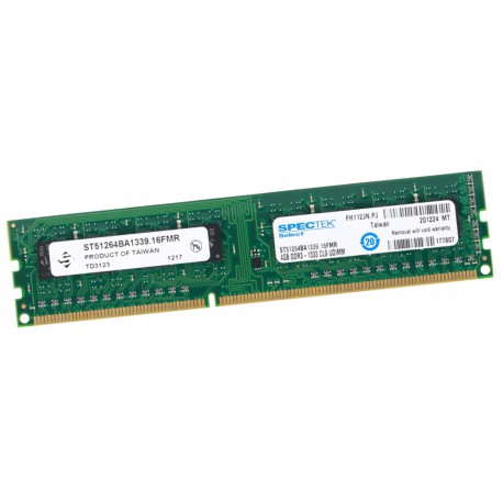 4Go RAM SPECTEK ST51264BA1339.16FMR 240Pin DDR3 PC3-10600U 1333Mhz 2Rx8 1.5v CL9