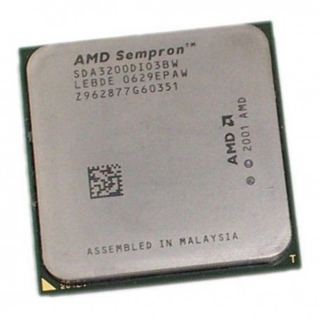 Processeur CPU AMD Sempron 3200+ 1.8GHz 256Ko SDA3200DI03BW 64-bits Socket 939