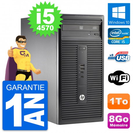 PC Tour HP 280 G1 MT Intel Core i5-4570 RAM 8Go Disque Dur 1To Windows 10 Wifi