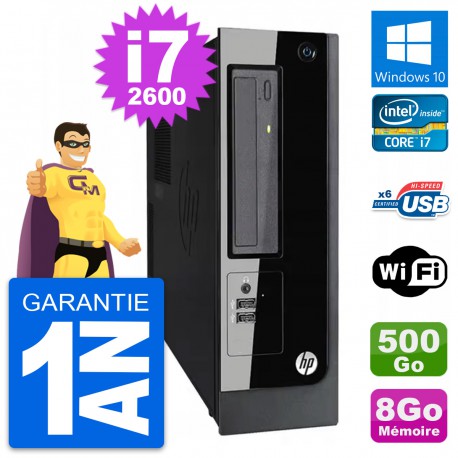 PC HP Pro 3300 SFF Intel Core i7-2600 RAM 8Go Disque Dur 500Go Windows 10 Wifi