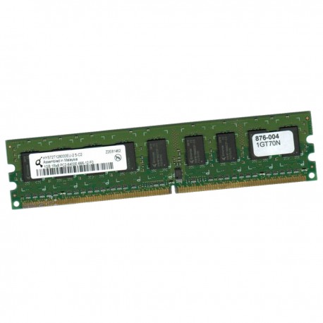 1Go RAM Serveur Qimonda HYS72T128000EU-2.5-C2 PC2-6400E ECC 800Mhz 1Rx8 1.8v CL6