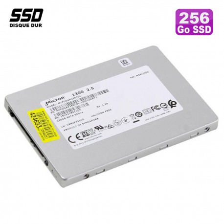 SSD 256Go 2.5" Micron 1300 MTFDDAK256TDL-1AW15ABLA SSS0L68730 SSD0L68830 M1LN001
