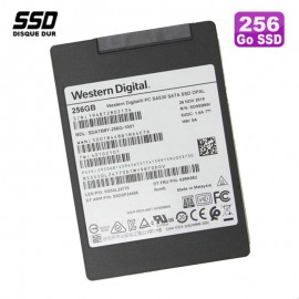 SSD 256Go 2.5" Western Digital SDATB8Y-256G-1001 SSS0L24770 02RK052 SSD0P24686