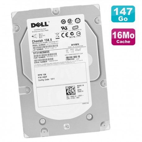 Disque Dur 146Go SAS DELL Cheetah 15K.6 ST3146356SS 0XX518 XX518 9CE066-051 HS0F