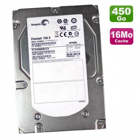 Disque Dur 450Go SAS 3.5" Seagate 15K.6 ST3450856FCV 9CL007-031 118032601-A01