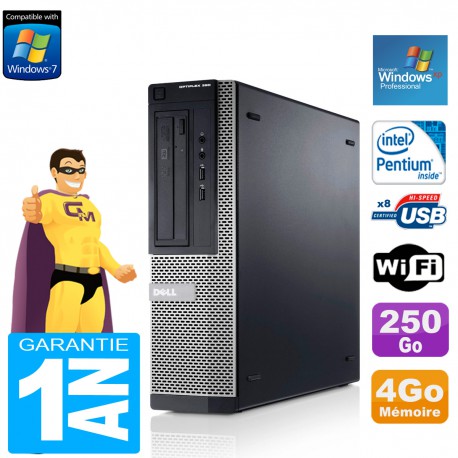PC DELL 390 DT Intel G630 RAM 4Go Disque Dur 250 Go Wifi Win XP Pro