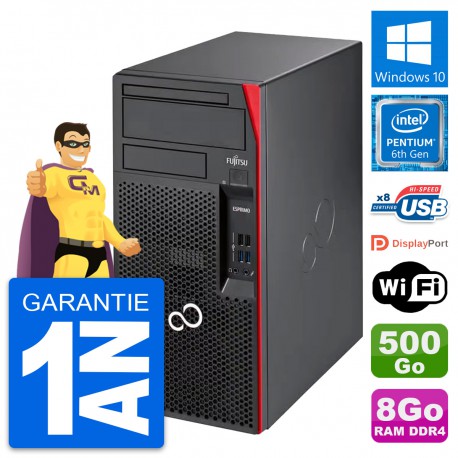 PC Tour Fujitsu Esprimo P557 MT Intel G4400 RAM 8Go Disque 500Go Windows 10 Wifi