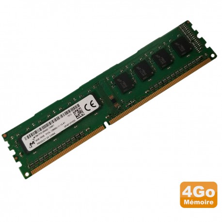 4Go RAM PC Bureau MICRON MT8KTF51264AZ-1G6E1 DDR3 PC3-12800U 1Rx8 1600Mhz CL11