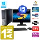 PC Dell 9020 SFF Ecran 22" Intel i5-4570 RAM 8Go Disque 2To Graveur DVD Wifi W7