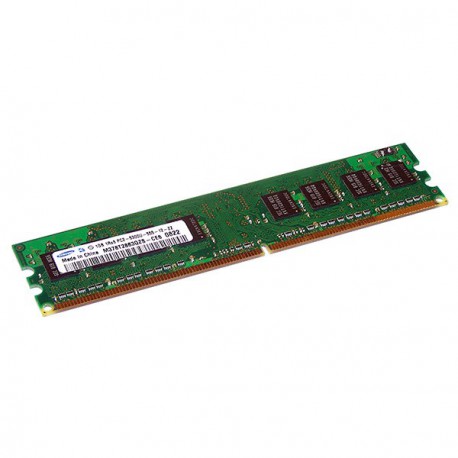 Ram Barrette Mémoire SAMSUNG 1Go DDR2 PC2-5300U 667Mhz M378T2863QZS-CE6 CL5