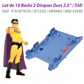 Lot x10 Racks 2 Disques Durs 2.5" SSD Dell 0F767D 0J132D 0R494D MID 42940