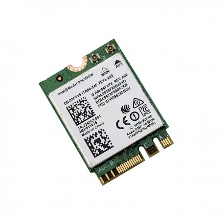 Mini-Carte Wifi sans fil Intel 8265NGW 08F3Y8 Dual Band 2x2 Bluetooth M.2  A/E - MonsieurCyberMan