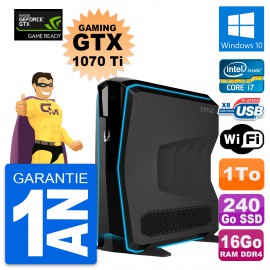 PC Zotac MEK1 Gaming GTX 1070Ti i7-7700 RAM 16Go 240Go SSD + 1To W10