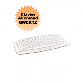 Clavier sans fil PC Microsoft Arc 1392 1447 QWERTZ USB Touche Blanche NEUF