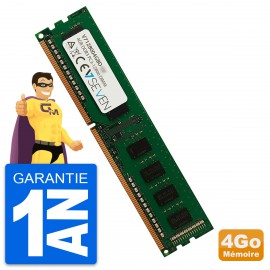 4Go RAM DDR4 PC3-12800 VSEVEN V7128004GBD-DR DIMM 1600Mhz 1Rx4 PC Bureau