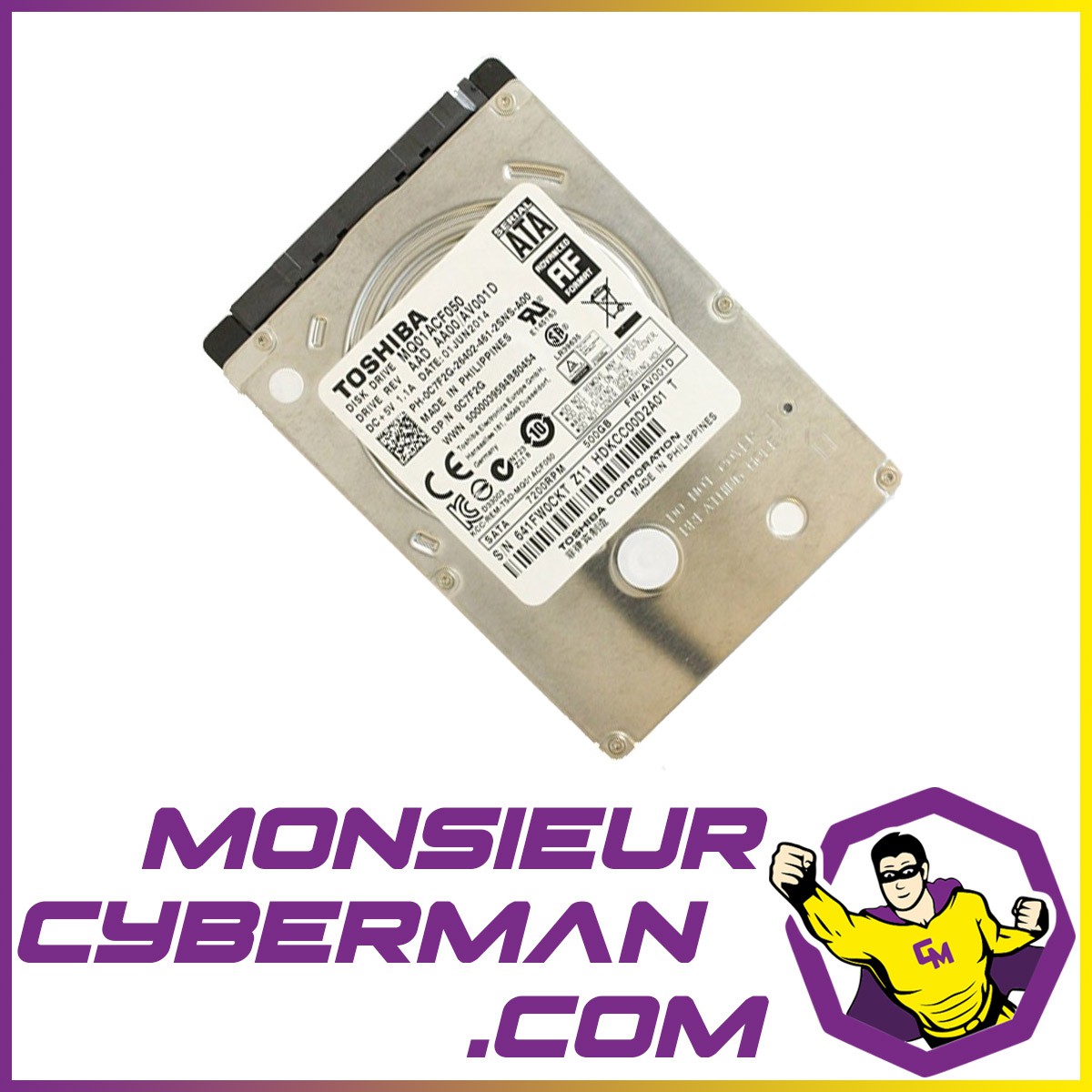 Lot De 2 Disques Durs Internes 500GB – Seagate / Western Digital – Occasion