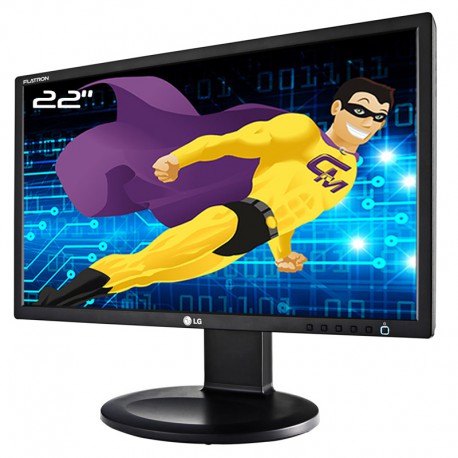 Ecran PC 22" LG Flatron E2211PU-BN E2211PUX LCD TFT TN VGA DVI-D USB 16:9 VESA