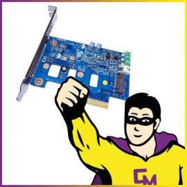 Carte Adaptateur contrôleur HP PCIe-M.2 SSD MS-4365 SSD E305N4194FF Low Profil