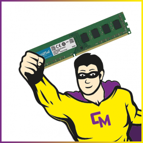2Go RAM Crucial CT25664BD160BA.C16FKD2 DDR3L PC3-12800 1600Mhz 1.35v CL1
