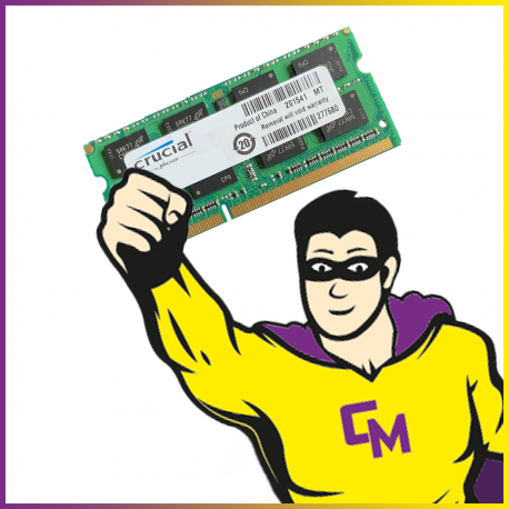 4Go RAM Crucial CT4G3S1067M.C16FKR SODIMM DDR3L PC3L-8500 1066Mhz